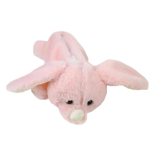 MagiDeal Federmäppchen mit, Plüsch, Kosmetiktasche, tragbare Stifttasche, Schreibwaren, Cartoon-Plüschtier, Schreibwarentasche für Kinder, ROSA von MagiDeal