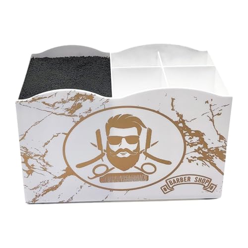 MagiDeal Friseurscherenständer, Friseur-Organizer, Friseurbedarf, Friseurscherenständer für Haarstyling-Clips und Kämme, Weiß von MagiDeal