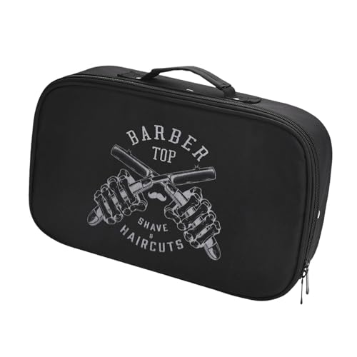 MagiDeal Friseurtasche, Aufbewahrungs-Organizer, tragbarer Werkzeugkoffer für Schönheitssalons, Friseur-Werkzeugtasche für Scheren, Haarschneidemaschinen, Style B, L von MagiDeal