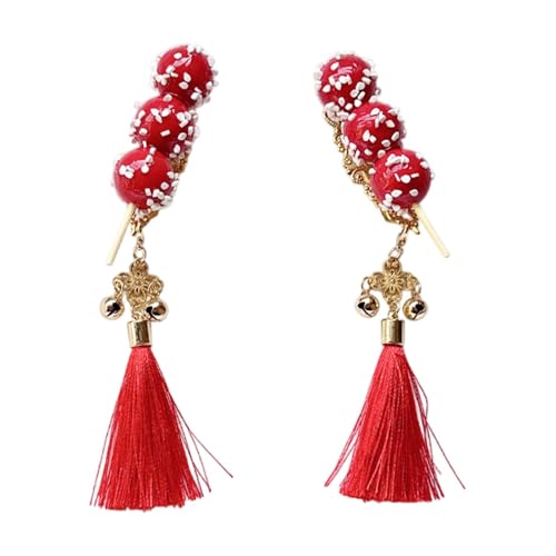 MagiDeal Haarspangen für das neue Jahr, Haar-Accessoires, modische Chinoiserie-Haarspangen, Haarnadeln in kandierter Haws-Form für Damen und Mädchen, Party von MagiDeal