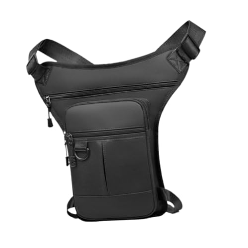 MagiDeal Herren-Gürteltasche, Motorrad-Beintasche, Herren-Gürteltasche, wasserdicht, multifunktional, Hüfttasche, Oberschenkeltasche, Umhängetasche für den, Schwarz MagiDeal Herren-Gürteltasche, Motorrad-Beintasche, Herren-Gürteltasche, wasserdicht, multifunktional, Hüfttasche, Oberschenkeltasche, Umhängetasche für den, Schwarz von MagiDeal