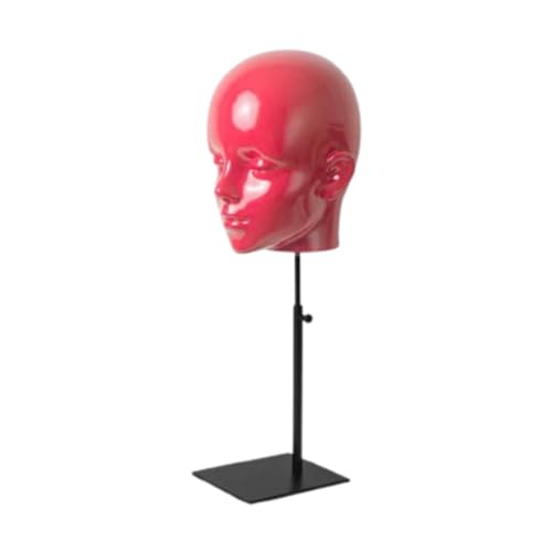 MagiDeal Hüte Perückenständer Frauen Mannequin Kopf Modell Moderne Mode Tischplatte mit Basis für Friseur Ausbildung Anfänger Stylist, Rose Rot MagiDeal Hüte Perückenständer Frauen Mannequin Kopf Modell Moderne Mode Tischplatte mit Basis für Friseur Ausbildung Anfänger Stylist, Rose Rot von MagiDeal