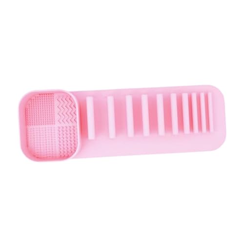 MagiDeal Make -up Pinsel Trocknungsregal Make -up Pinselregal Multifunktion Zahnbürste Organizer Lagerhalter für Arbeitsplatten Schlafzimmer, Rosa von MagiDeal