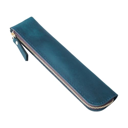MagiDeal PU Bleistifthalter Hülle Beutel wasserdichtes Leichtgewicht für Geburtstagsgeschenke 20x4.5 cm vielseitiges Zubehör Kosmetische Tasche, Blau von MagiDeal