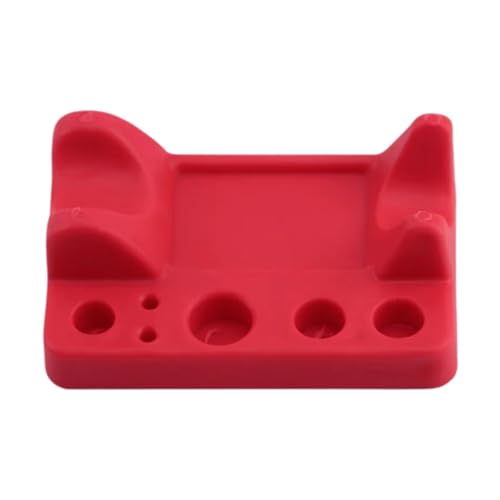 MagiDeal Pigment -Stifthalter, Pigmentversorgungen Kunstversorgungen rot mit Pigmenttintenbechern tragbarer Tintenhalter zum Tätowieren von Tintenbecherhalter von MagiDeal