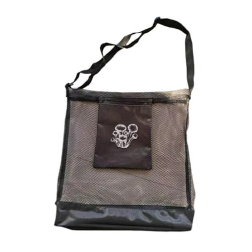 MagiDeal Pilz-Futtersuchtasche, Verstellbarer Riemen, Sammel-, Aufbewahrungs- und Sammel-Organizer, Pflückbeutel, Netz-Jagdtasche für Obstgärten und Farmen von MagiDeal