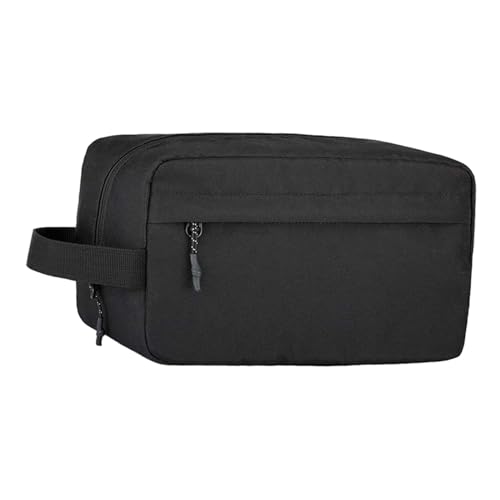 MagiDeal Reise-Kulturbeutel, Kosmetik-Aufbewahrungstasche, multifunktional, tragbar, Damen-Make-up-Tasche, Badezimmer-Kosmetik-Organizer für Toilettenartikel, Schwarz von MagiDeal