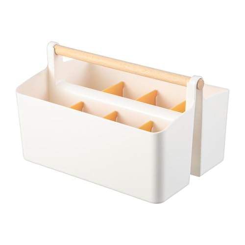 MagiDeal Schreibtisch Organizer Remotehalter Speicherzubehör Kompakte Stifthalter Make -up -Bürstenhalter für Zahnbürsten Bürozubehör Haus Haus, Orange von MagiDeal