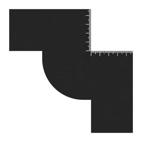 MagiDeal Verbessern Sie Friseurkarte Bart Line -up -Werkzeug einfach zu reinigen zu reinigen Lineeup -Werkzeugkanten -Haarton -Karte für Männer Friseur Styling, W Shape von MagiDeal