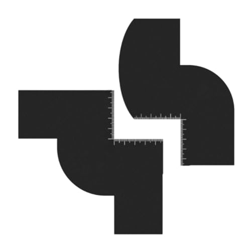 MagiDeal Verbessern Sie Friseurkarte Bart Line -up -Werkzeug einfach zu reinigen zu reinigen Lineeup -Werkzeugkanten -Haarton -Karte für Männer Friseur Styling, W and S Shaped von MagiDeal