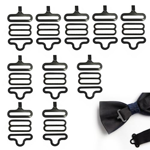 MagiSel Fliege Clip Set, Hakenverschluss, Metall Verschlüsse Clips, für Krawatte Gurt Fliege, 10 Set von MagiSel