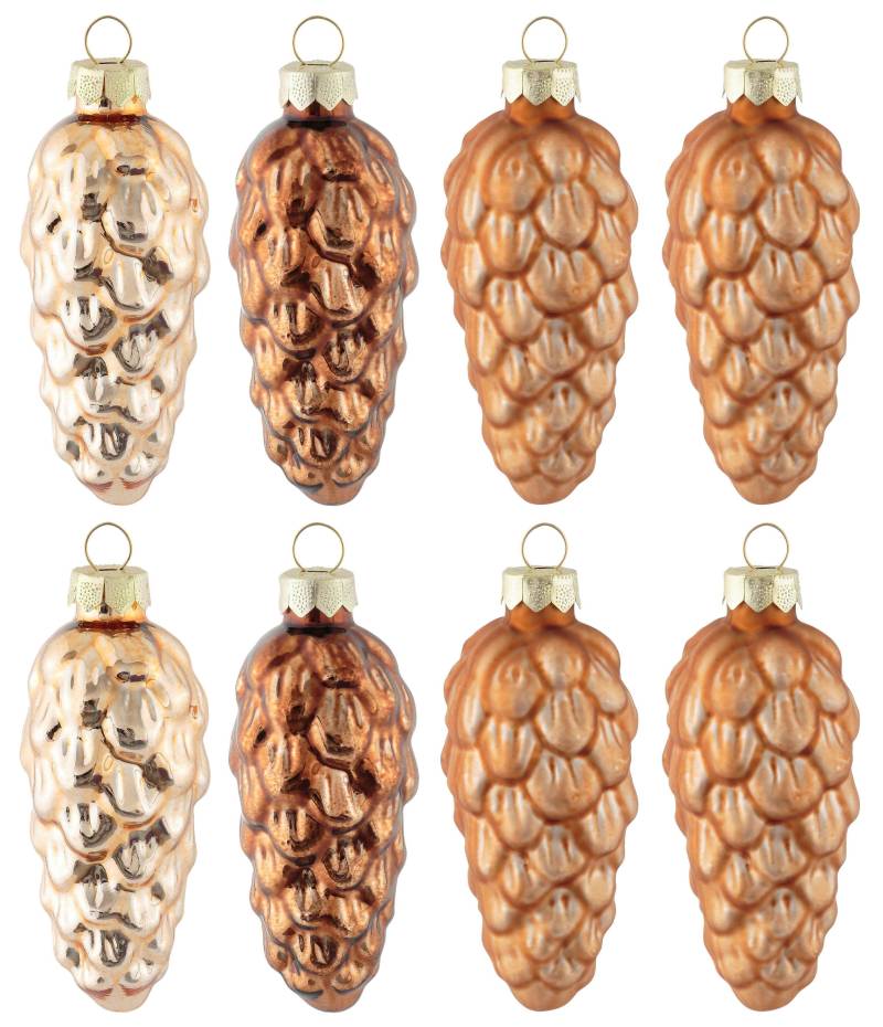 MAGIC by Inge Christbaumschmuck "Chianti + Winter Toffee", (Set, 8 tlg.), Zapfen von Magic By Inge