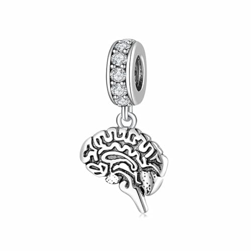 Magic Charms Anatomical Brain Charms for Bracelet 925 Sterling Silver Gothic Anatomic Charm for Women Gift Magic Charms Anatomical Brain Charms for Bracelet 925 Sterling Silver Gothic Anatomic Charm for Women Gift von Magic Charms