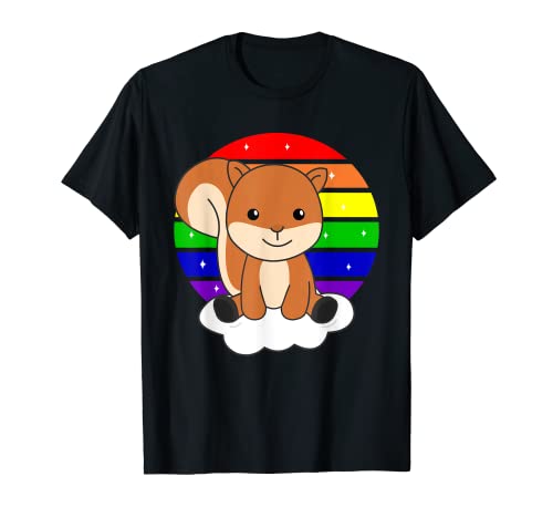 Rainbow Süße Eichhörnchen für Kinder Eichhörnchen T-Shirt Rainbow Süße Eichhörnchen für Kinder Eichhörnchen T-Shirt von Magic Colorful Rainbow Animals