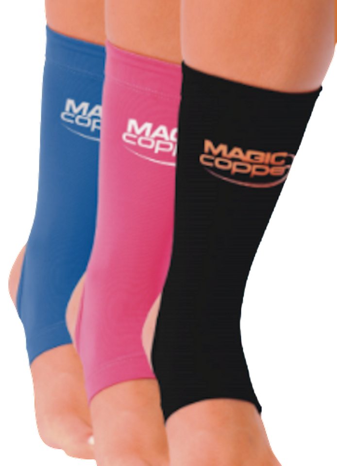 Magic Copper Bandage Magic Copper Knöchel-Bandage blau Gr. S von Magic Copper