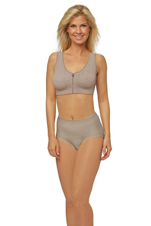 Magic Copper Bügelloser BH Magic Copper Zip Zap BH Gr. XXL, Beige von Magic Copper