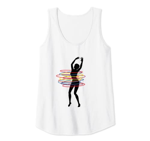 Damen Hula Hooping Tanz Reifen Sport Fitness Hullern Hoop Tank Top von Magic Hula Sport Kinder & Erwachsene Hoop Kleidung