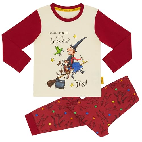 Magic Light Room on the Broom Unisex-Pyjama-Set, 100 % Baumwolle, lang, himbeere, 4-5 Years von Magic Light