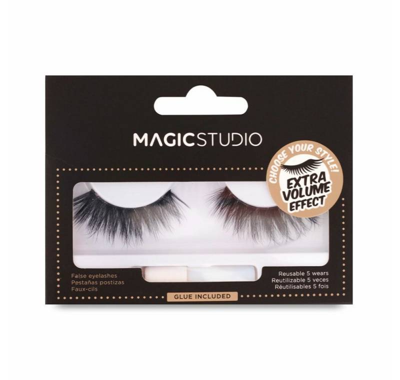Magic Studio Einzelwimpern Powerful Cosmetics Vegan Extra Volume Effect 1 U von Magic Studio