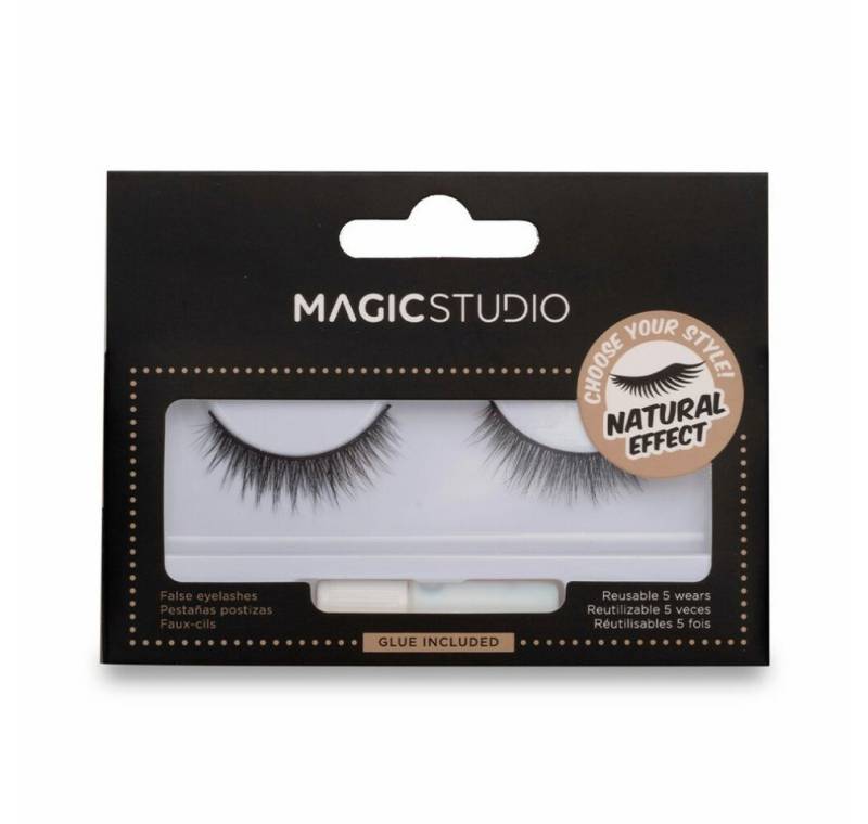 Magic Studio Einzelwimpern Powerful Cosmetics Vegan Natural Effect 1 U von Magic Studio