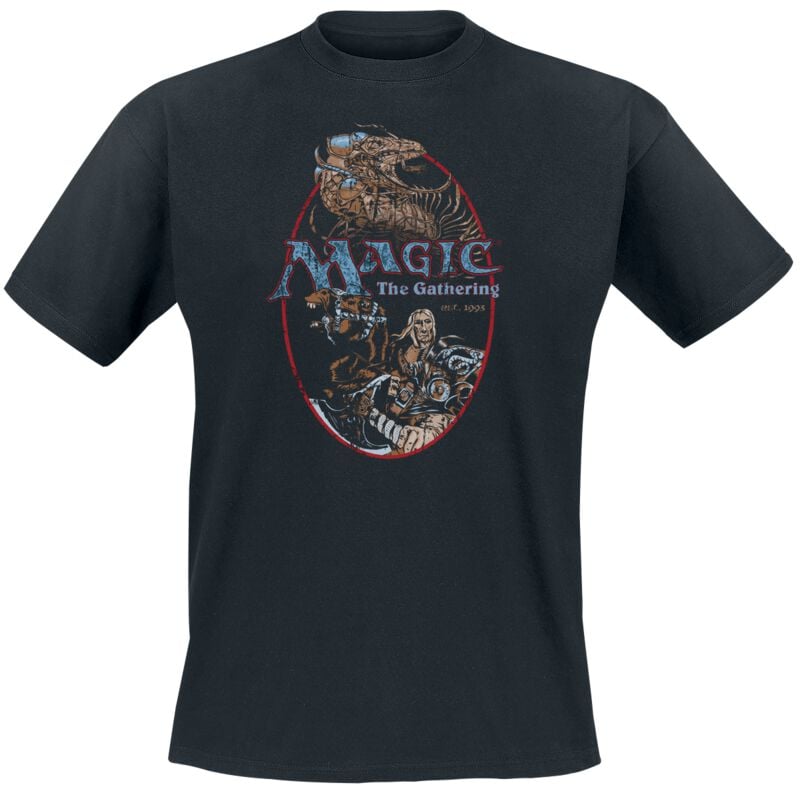 Magic The Gathering Black Knight T-Shirt schwarz in XXL von Magic The Gathering