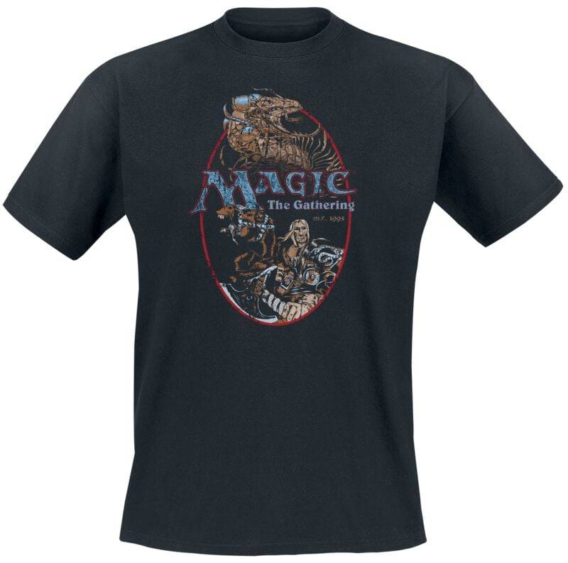 Magic The Gathering Black Knight T-Shirt schwarz in XXL von Magic The Gathering