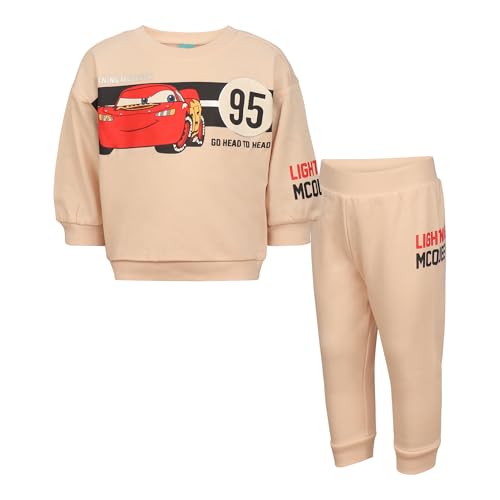 Magic Threadz Disney Clothes Baby Jungen Hose Set - Mickey Mouse Pooh Cars Toy Story Spiderman Outfit Set (0/3M-24M), Beige, 24M US von Magic Threadz