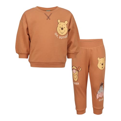Magic Threadz Disney Clothes Baby Jungen Hose Set - Mickey Mouse Pooh Cars Toy Story Spiderman Outfit Set (0/3M-24M), Braun, 12M US von Magic Threadz