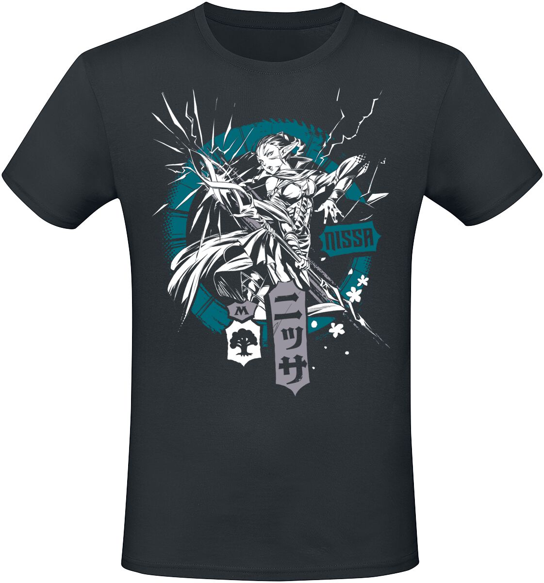 Magic: The Gathering - Gaming T-Shirt - Nissa - S bis XXL - für Männer - Größe L - schwarz  - EMP exklusives Merchandise! von Magic: The Gathering