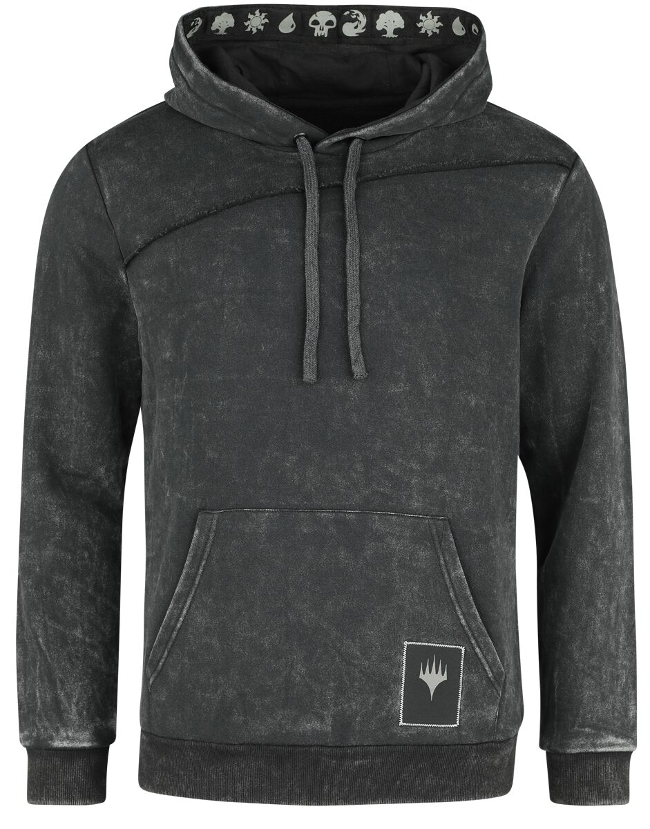 Magic: The Gathering Mana Kapuzenpullover grau in S von Magic: The Gathering