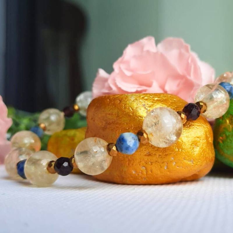 Schönes Handgefertigtes Armband Mit Edelsteinen Und Silber + 3 Starke Affirmationen von MagicAngel13ByNadia
