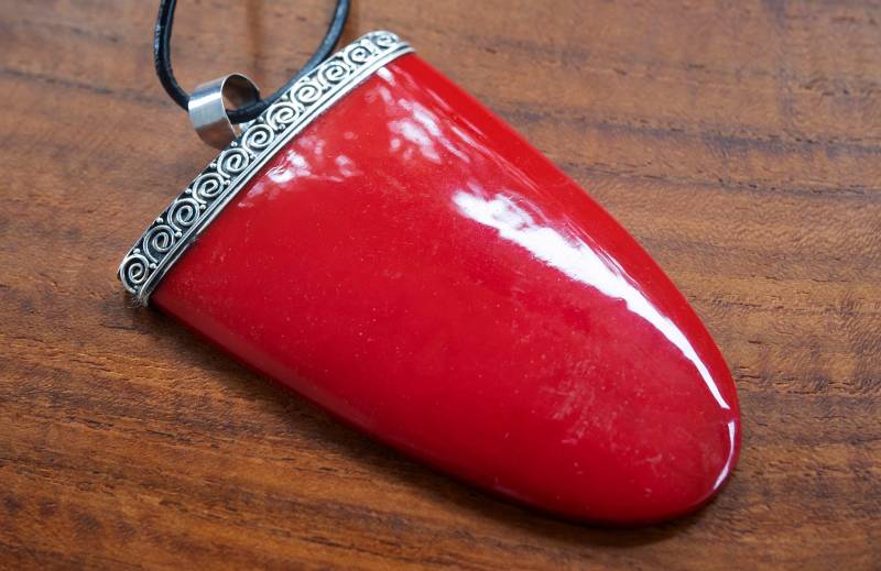 Large Root Coral Pendant Set in Sterling Silver Large Root Coral Pendant Set in Sterling Silver von BaliMoonSilver