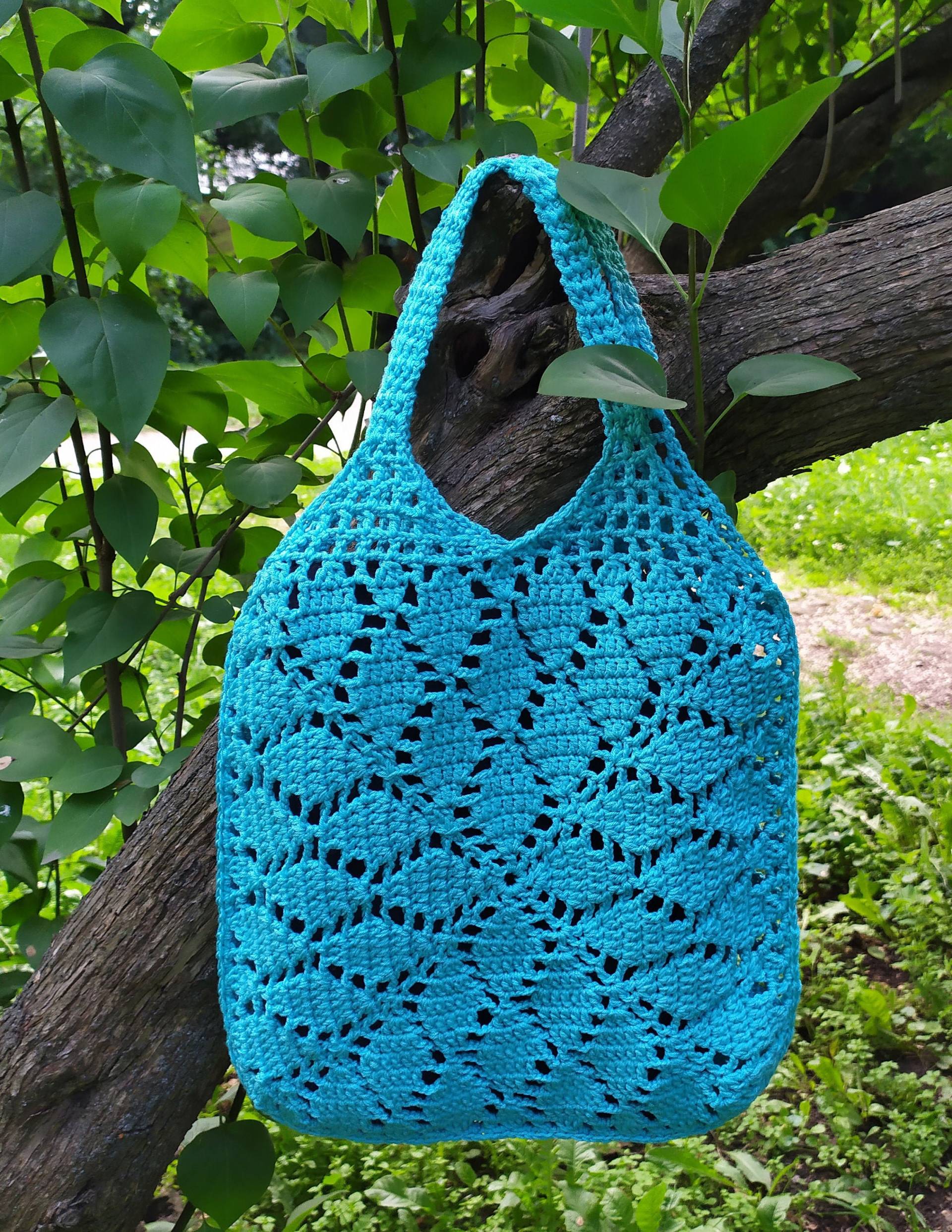 Handgemachte Gehäkelte Handtasche, Markttasche, Geschenk Für Sie, Ideal Geburtstagsgeschenk, Geldbörse, Strukturierte Tasche Tagmuttertag von MagicCrochetStyle