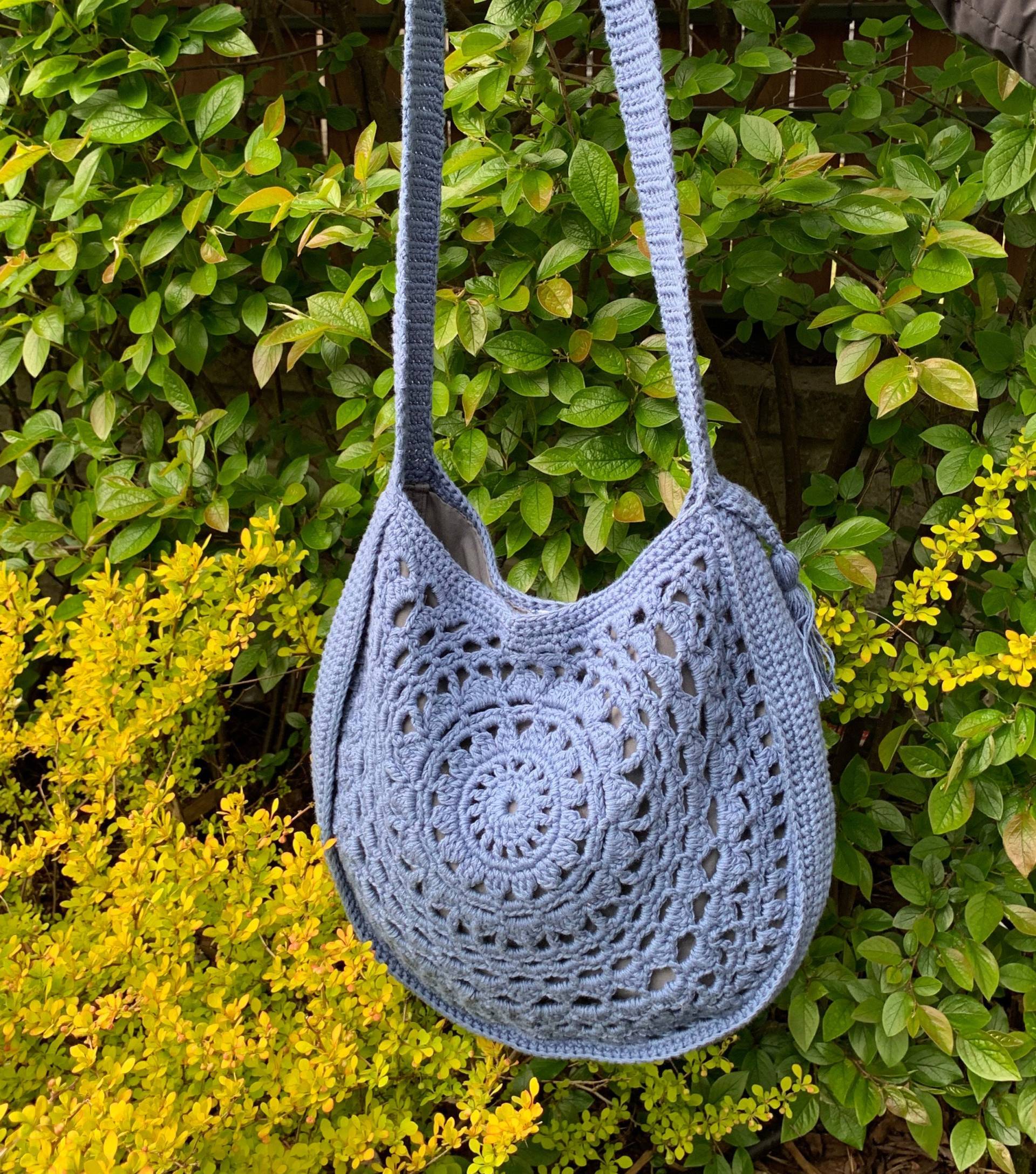 Handgemachte Häkeln Baumwolle Handtasche, Hippie-stil Tasche, Crossbody-Tasche, Boho-stil, Geschenk Für Sie, Geldbörse von MagicCrochetStyle