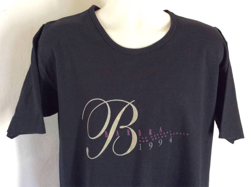 Vtg 1994 Barbra Steisand Konzert T-Shirt Schwarz L/xl 90Er Jahre von MagicFlyVintage