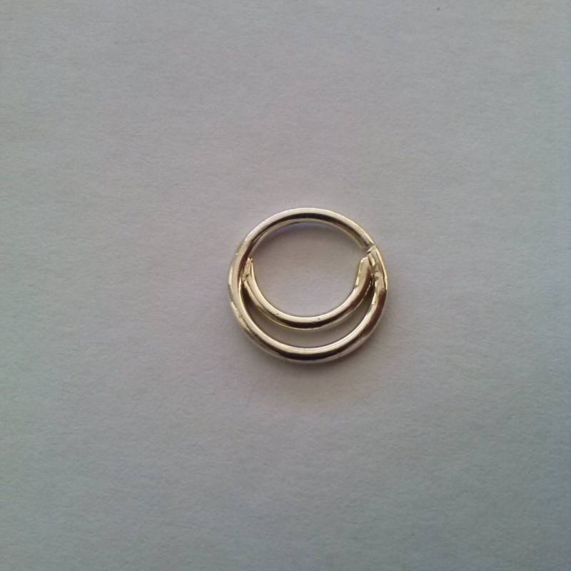 Doppel Septum Ring Nasenring Sterling Silber Nase Hoop Schmuck von MagicHammer
