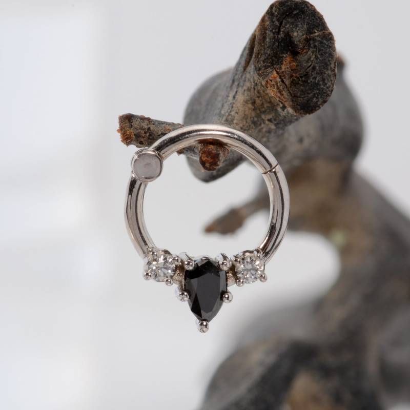 Ear Cuff Piercing Schmuck 14K Solid Gold Diamanten Daith Ohrring Helix Hoop Knorpel Ring von MagicHammer