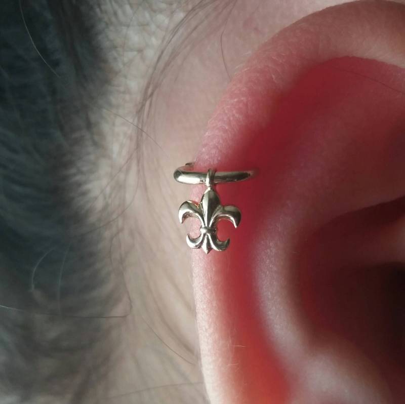 Ear Cuff Septum Clicker 14K Gold Helix Ohrring Knorpel Hoop Piercing Schmuck von MagicHammer