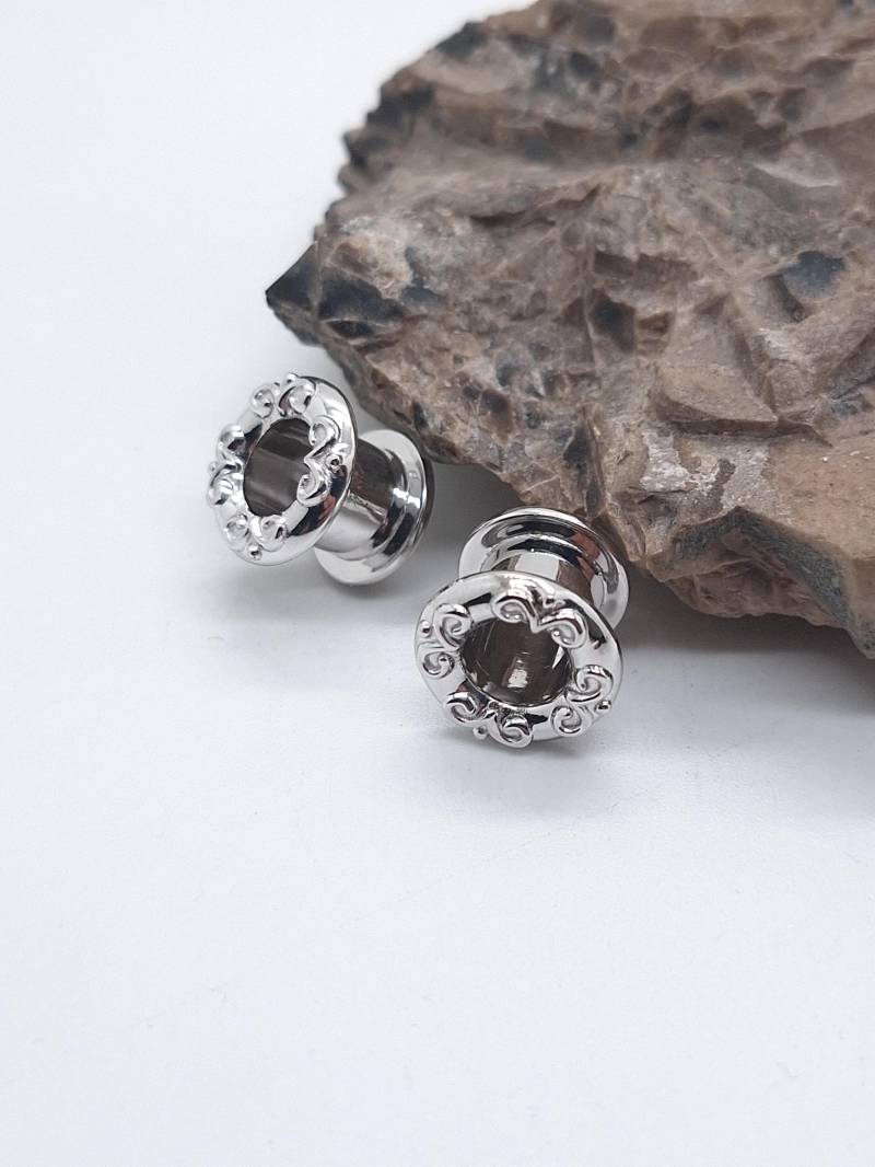 Eiche Ohrring 14K Solid Gold Einfache Gauges Tube Plug Tunnel von MagicHammer