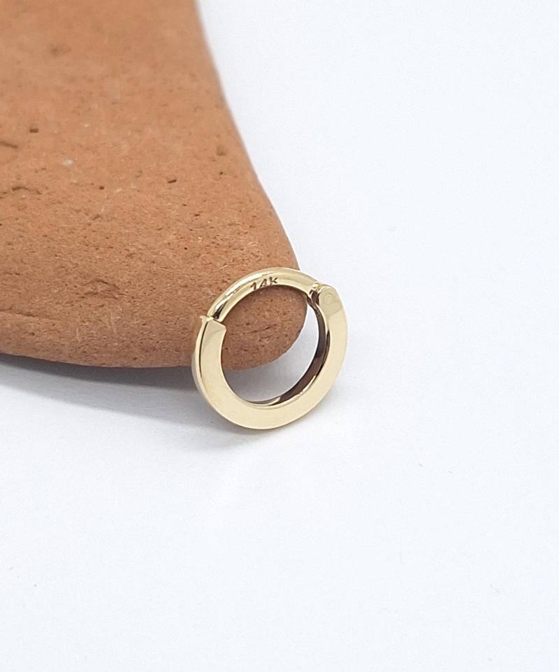 Hoop Clicker 14K Daith Ohrring Helix Septum Schmuck von MagicHammer
