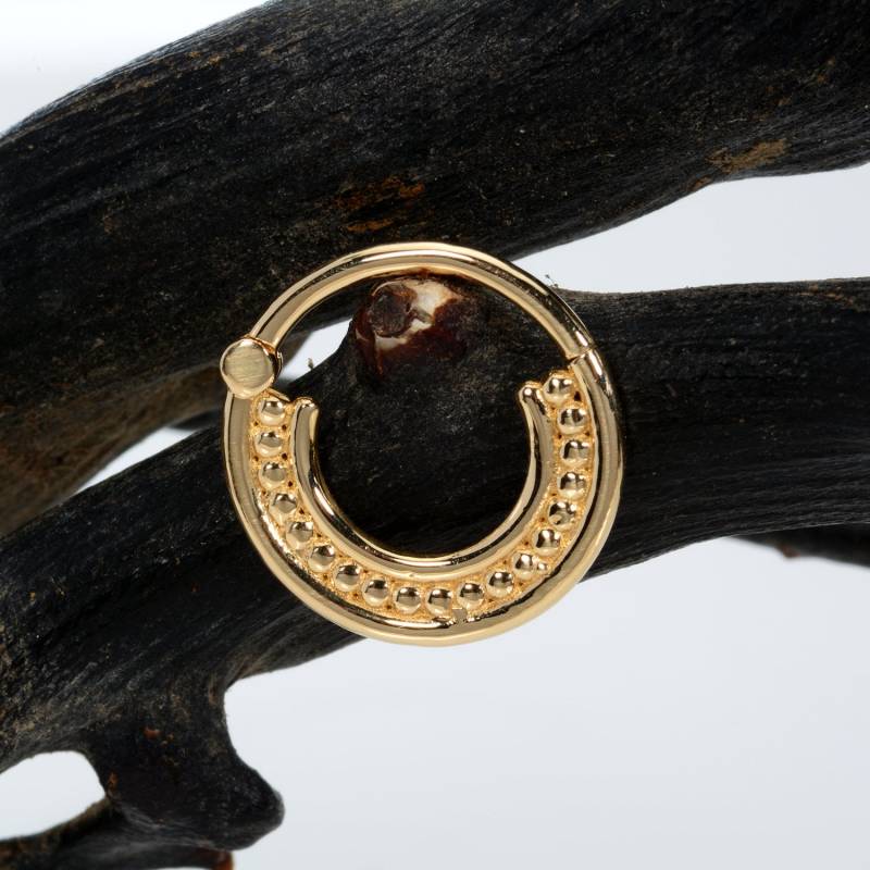 Knorpel Hoop 14K Gold Daith Ohrring Helix Schmuck von MagicHammer