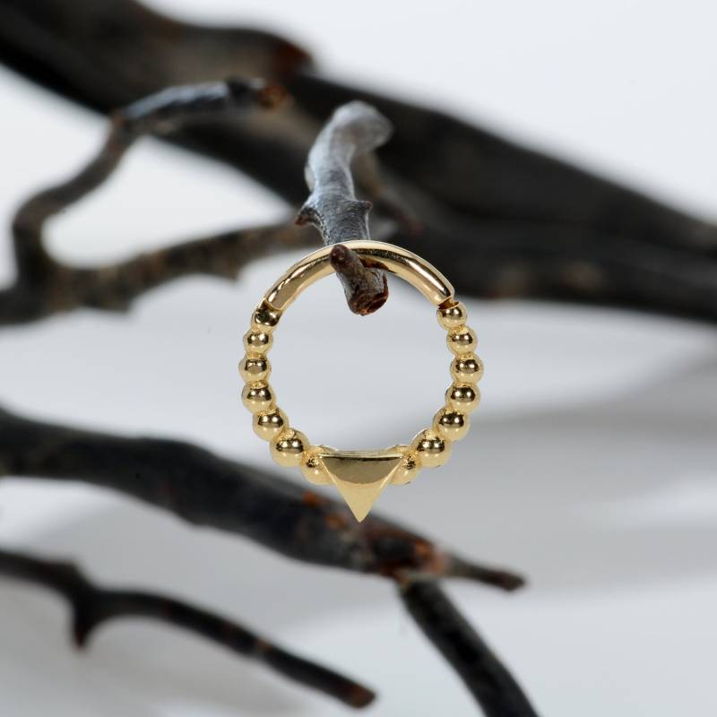 Knorpel Ohrring 14K Solid Gold Nasenring Nase Hoop Helix Piercing Daith Septum Clicker von MagicHammer
