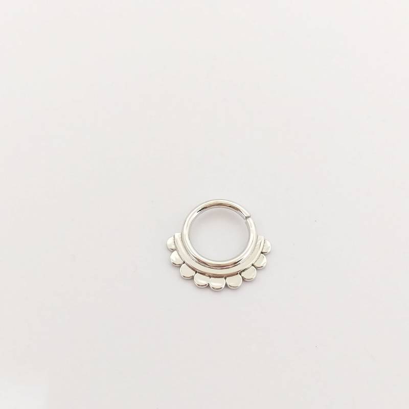 Ohrmanschette Piercing Schmuck 14K Weiß Solid Gold Nasenring Nase Hoop Daith Ohrring von MagicHammer