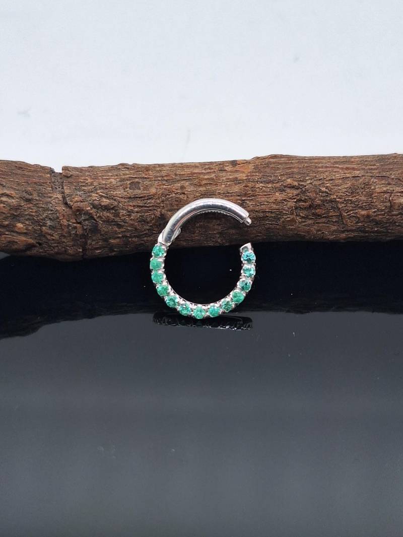 Septum Clicker Sterling Silber Daith Piercing Schmuck Helix Hoop von MagicHammer