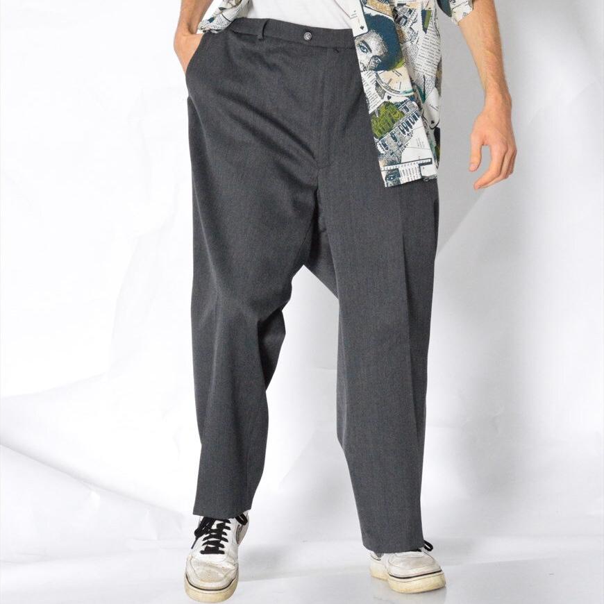 Y2K Graue Wollmischung Hose Herren Minimalist Formelle Freizeithose Taille Größe 49 in 3xl Y2K Graue Wollmischung Hose Herren Minimalist Formelle Freizeithose Taille Größe 49 in 3xl von MagicKale