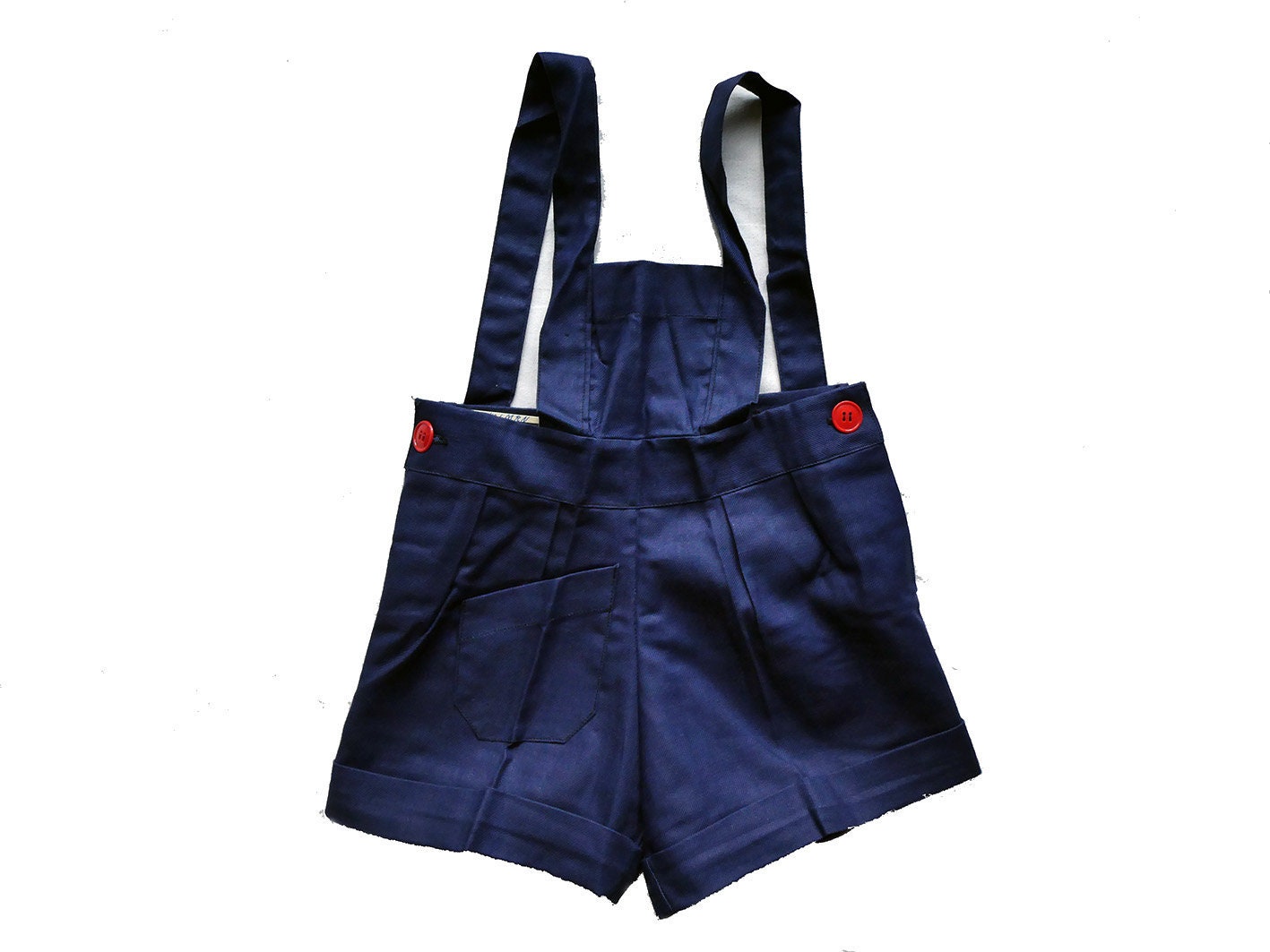 Overall Blauer Aus Vintage-Baumwolle Shorty Den 50Er Jahren - Magic'puce/Hergestellt in Frankreich Neuer Alter Lagerbestand Größe 2 Jahre Overall Blauer Aus Vintage-Baumwolle Shorty Den 50Er Jahren - Magic'puce/Hergestellt in Frankreich Neuer Alter Lagerbestand Größe 2 Jahre von MagicPuce