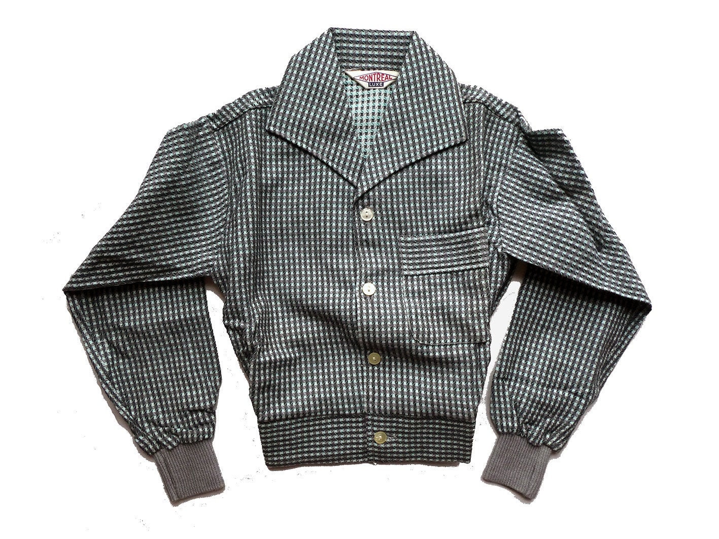 Vintage Rockabilly Hemd/Neuer 50Er Junge Baumwolle "Hahnentritt" Muster Magic'puce Frankreich - Größe 5/6 Jahre Vintage Rockabilly Hemd/Neuer 50Er Junge Baumwolle "Hahnentritt" Muster Magic'puce Frankreich - Größe 5/6 Jahre von MagicPuce