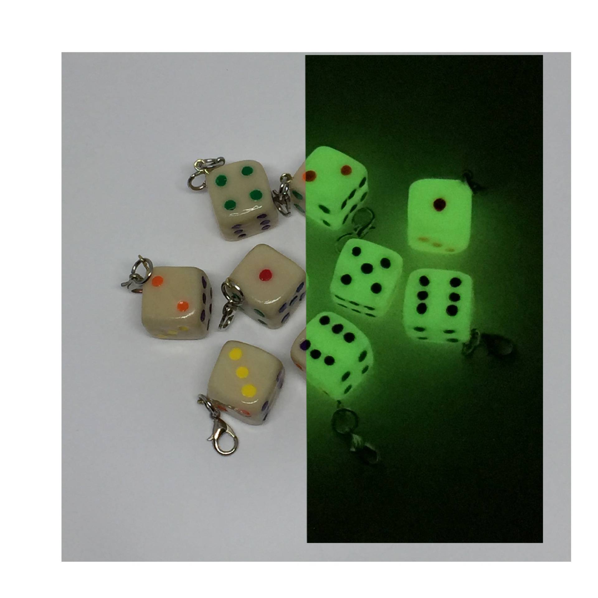 Leuchtet Im Dunklen Würfel-Charm Leuchtet Im Dunklen Würfel-Charm von MagicSensations