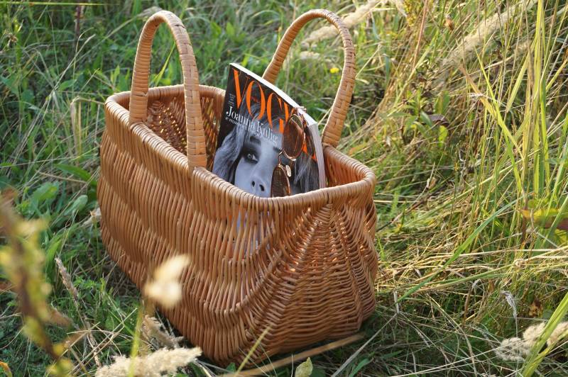 Große Weidenkorbtasche. Handgewebter Picknick-Korb. Strandkorb. Personalisiertes Geschenk Mama von MagicWicker