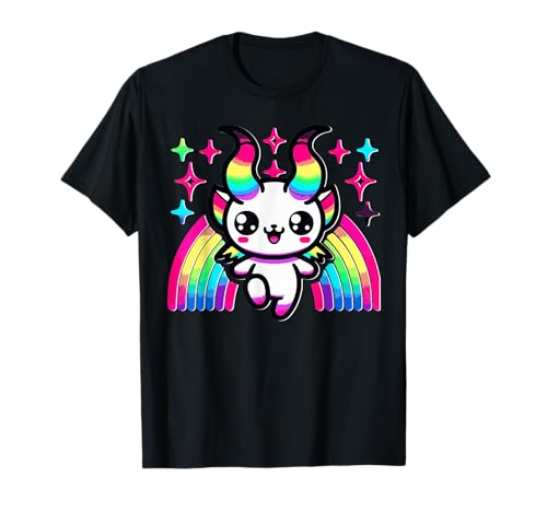 Kawaii Baby Baphomet Rainbow Cute Demon Pride T-Shirt von Magical Occult Kawaii Baphomet Pastel Rainbow